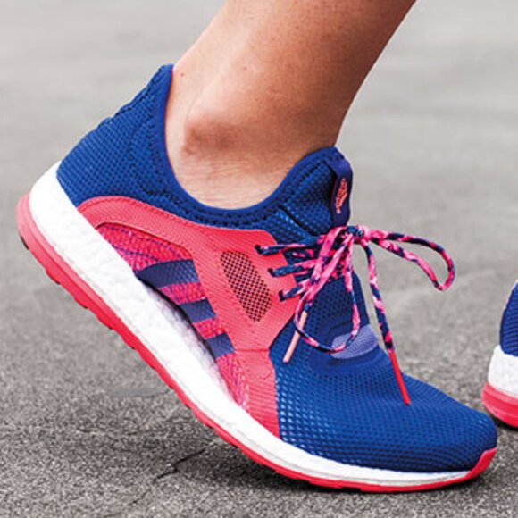 NEW Adidas Pure Boost X AQ6680 White-Navy blue-Red Womens 9.5 US 42 EUR - Picture 9 of 16